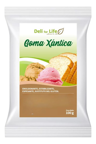 Goma Xantica O Xantana 100grs Deli For Life Sin Gluten