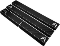 Comprar Cubre Zocalos Carbono Citroen C3 Aircross Logo Resinado