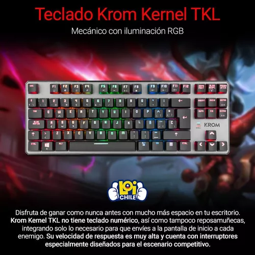 Krom Kernel TKL Teclado Mecánico Gaming RGB Compacto