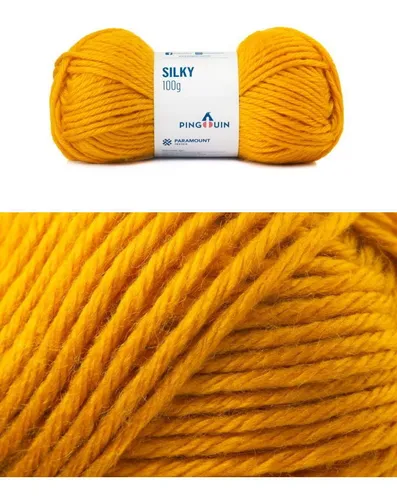Hilo sedoso y lana Pingouin, 100 g (acrílico y lana gruesa y suave), color 0287-nugget