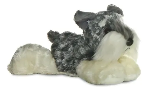 comprar Peluches Aurora Perro Mini Flopsie Perrito Schnauzer Color Gris