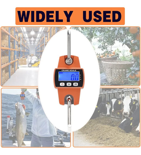 Balanza 300kg Pesar Media Red Pesar Pantalla Lcd Dijitales Naranja Color Puede Variar