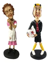 Comprar Kit Bonecos Kiko E Dona Florinda Em Resina Turma Do Chaves