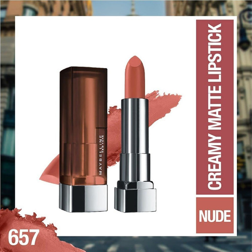 Lápiz Labial Maybelline Color Sensational Matte Finish Nuan