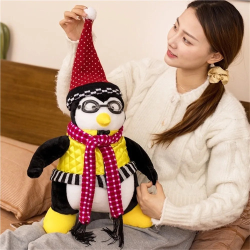 Muñeco De Peluche Negro Con Forma De Pingüino Hugsy De Joeys