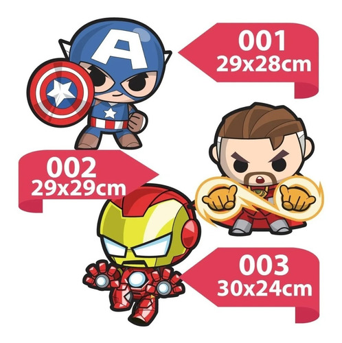 Vinilos Decorativos Infantiles Pared Nene Superheroes Tamaño