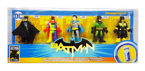 Figuras De Colección 80 Aniversario Batman Dc Imaginext