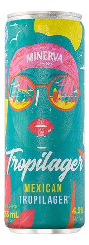 Cerveza Minerva Tropilager En Lata 24 Pack 355 Ml