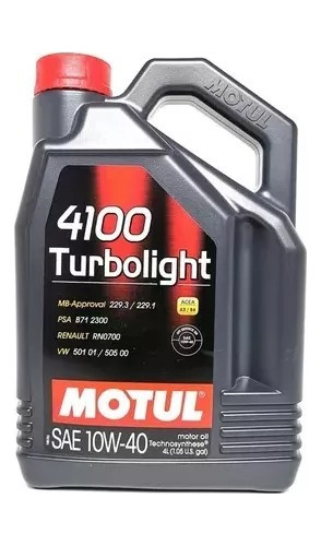 Aceite Semisintetico Motul 4100 Turbolight 10w40 4lt