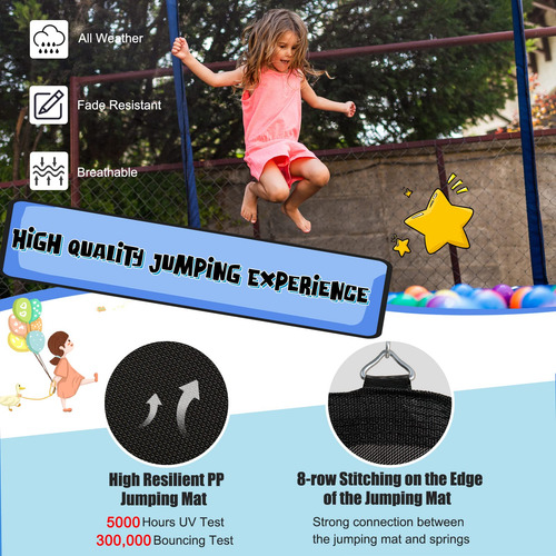 Giantex Trampolín 12/14/15/16 Pies Trampolín Recreativo Para