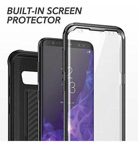 Funda  Galaxy S8 Con Soporte Cuerpo Completo Y Con Mica     