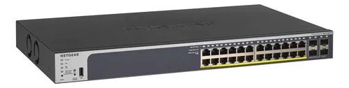 Conmutador Netgear Poe Gigabit Ethernet Smart Gs728tp De 28