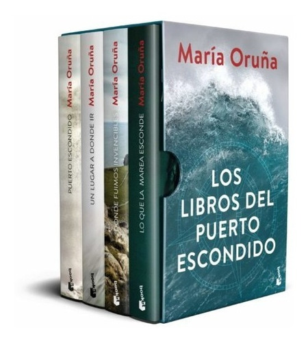 Estuche (4) Libros De Puerto Escondido Por Maria Oruña