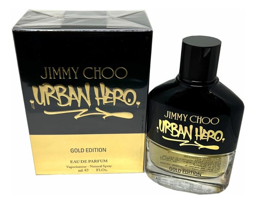 Urban Hero Gold Edition Jimmy Choo Edp para hombre, 100 ml, etiqueta Adipec