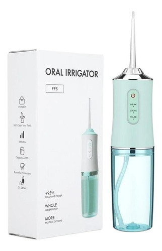Irrigador Oral Limpa Dentes 220ml Portatil Limpeza Profunda