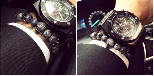 Pulsera De Hombre Caballero Corona Calavera Juvenil