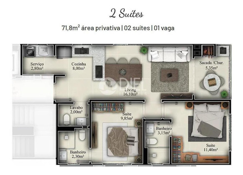 Imagem 6 de 6 de Apartamento Com 2 Suítes Em Porto Belo Sc - 2882