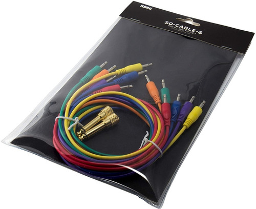Imagen 2 de 2 de Korg Sq-cable-6 Set De 6 Cables Patch Para Sintetizador Sq-1