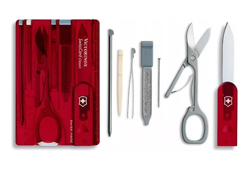 Tarjeta Victorinox Swiss Card Classic 10 Funciones Colores