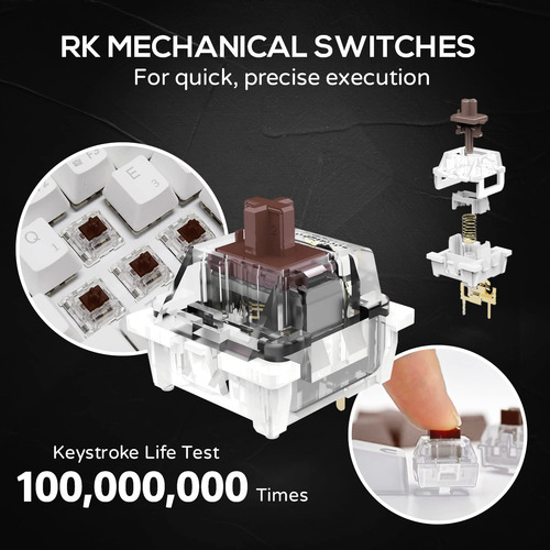 Teclado Mecanico Rk Royal Kludge Rk61 60% Teclado Mecánico C
