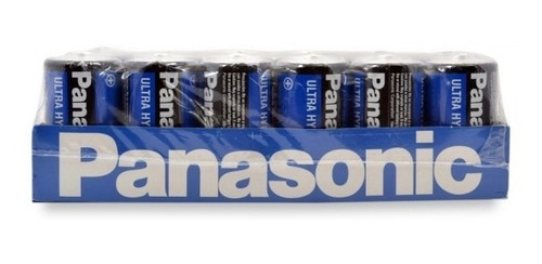 Charola Con 24 Baterias Pilas Carbon D Panasonic 1,5v Ultra