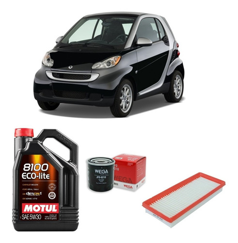 Kit De Filtros Smart Fortwo Wega Y Motul 5w30 X4