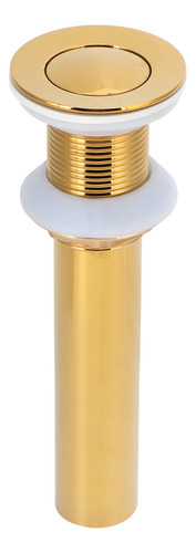 Tapón De Desagüe Dorado Para Lavabo Sin Rebosadero, Antiatas