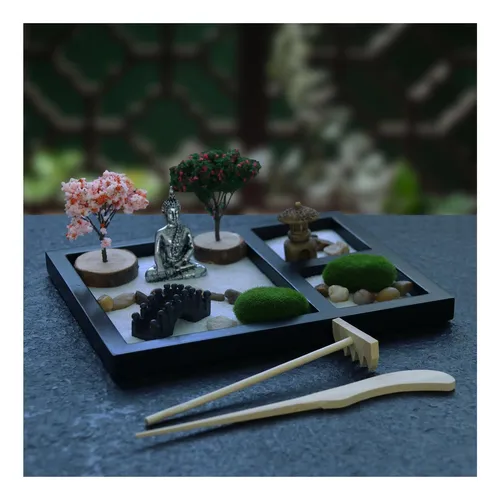Kit De Jardín Zen Geytetqi, Mini Jardín Zen Para Escritorio
