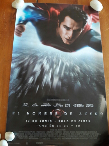 Poster Pelicula Superman + Pin Original