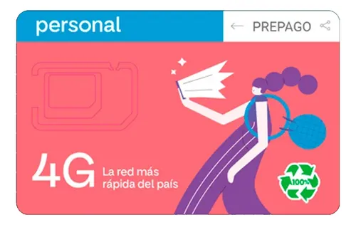 Chip Sim Personal - Prepago - 3 En 1 - 4g Nueva Linea