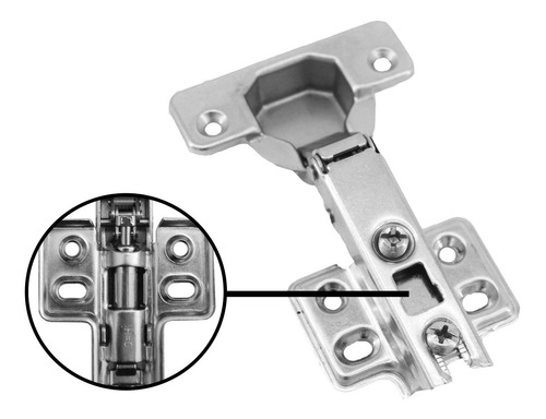 Bisagra Recta Cazoleta 35cm Con Freno Por Par Y Tornillos
