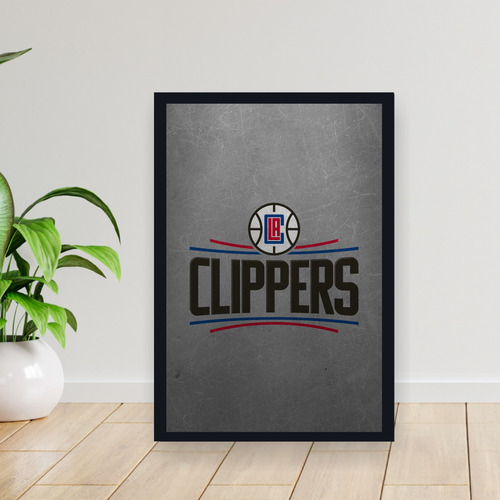 Cuadro 30x40 Basquet Nba Los Angeles Clippers