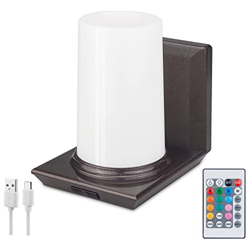 Lámpara De Pared Recargable Batería Led Interiores - ...