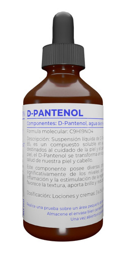 D-pantenol Vitamina B5 75% - mL a $878