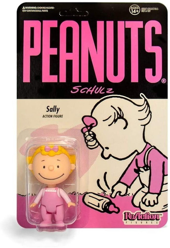 Imagen 1 de 1 de Sally Peanuts Super 7 Reaction Figura Snoopy