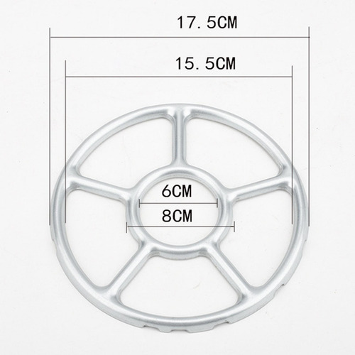 Aleación De Zinc Anillos De Gas Trivets Reductores 17,5 Cm