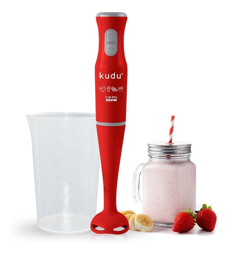 Mixer Licuadora De Mano Kudu Con Vaso Dosificador 220v 300w