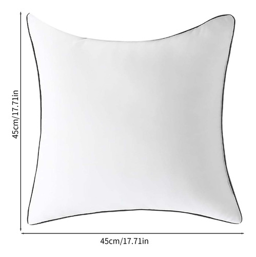Funda De Almohada W De 17,71 X 17,71 Cm, Inserto De Almohada