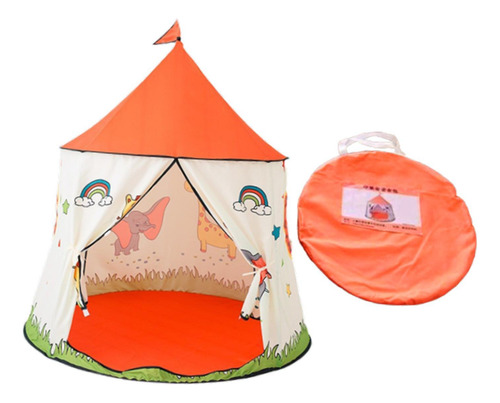Tienda Para Niños, Tipi Plegable, Tienda De Juegos Naranja