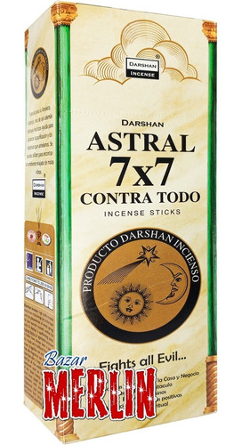  Incienso Astral 7 X 7 Contra Todo - 120 Varitas