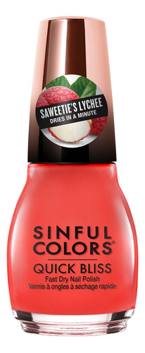 Esmalte Para Uñas Quick Bliss Tropicals Lychee Sinful Colors