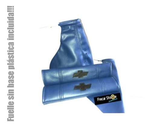 Fuelle Palanca Y Freno De Mano + C/ Cinturón Chev Corsa Azul