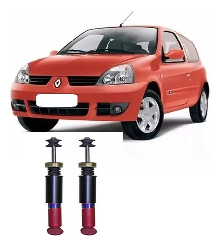 Kit X 2 Amortiguadores De Suspension Traseros Clio 2 Symbol 