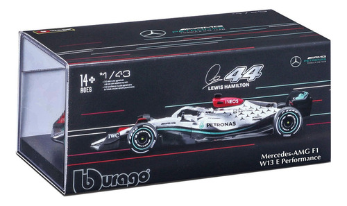 Mercedes Benz Amg F1 W13#44 Hamilton Fórmula Coche 2022 1:43