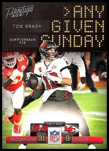 Panini Prestige 2021 Cualquier Domingo 2 Tom Brady Tampa Bay