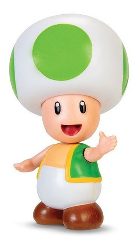 Figura Nintendo Super Mario Bros 10 Cm toad verde 