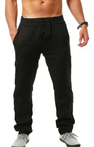 Ropa Deportiva Casual Holgada De Lino Para Hombre De Verano