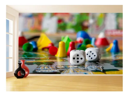 comprar Adesivo De Parede Sala De Jogos Tabuleiros Peão 8,5m² Jcs108
