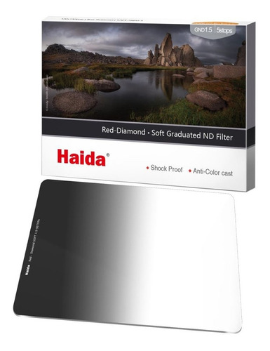 Filtro Haida Hd4279 Red Diamond Soft Grad Nd Graduado 1.5 5 Stops Rectangular 100x150 2 Mm Espesor