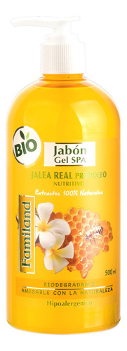 Familand Jabon Liquido Dosificador 500ml Jalea Real Propoleo